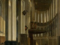 GG 427  GG 427, Emanuel de Witte (um 1617-1692), Inneres der Neuen Kirche in Amsterdam, Leinwand, 98,5 x 83 cm : Aufnahmedatum: 1981, Kirchen